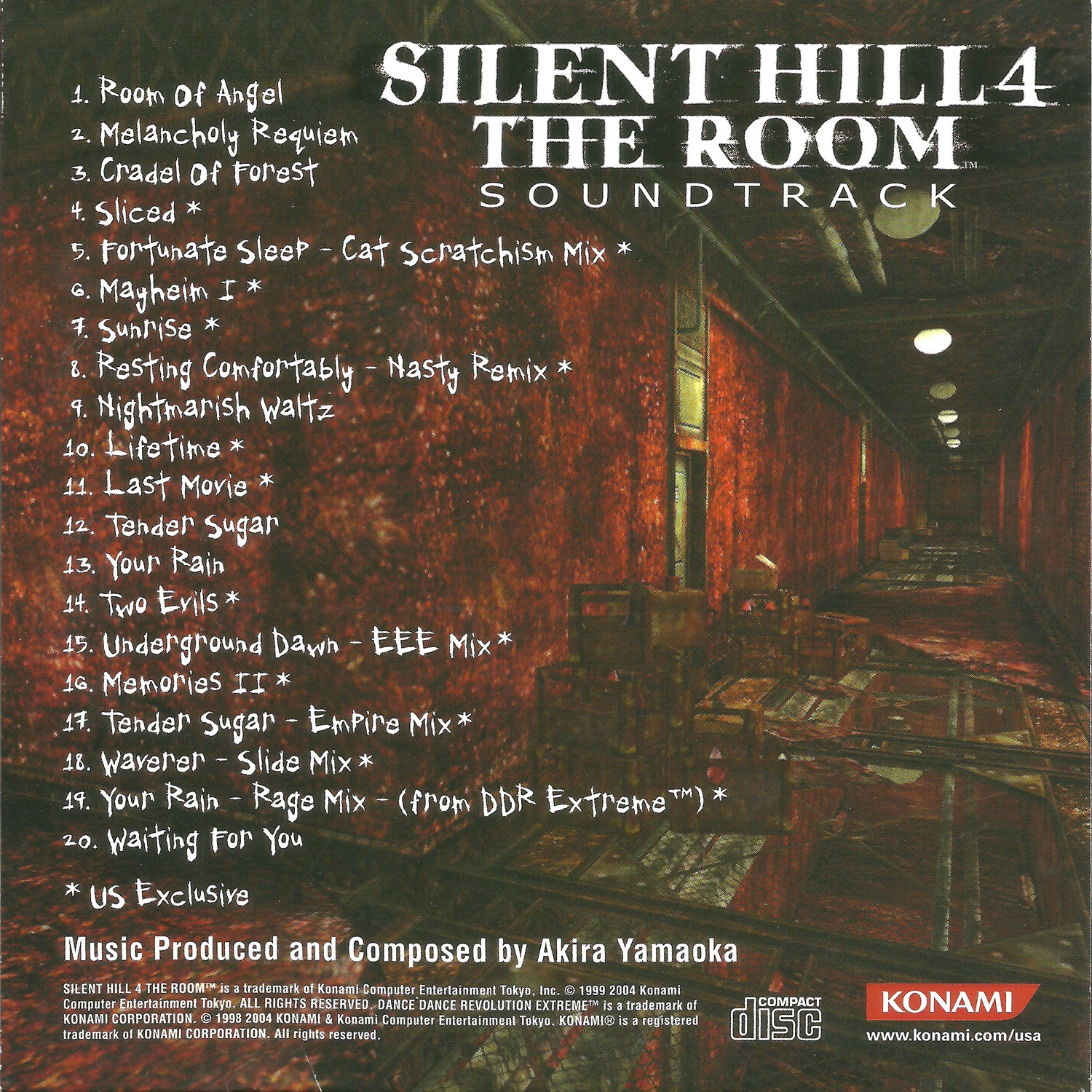 SILENT HILL 4 THE ROOM LIMITED EDITION SOUNDTRACK (2004) MP3
